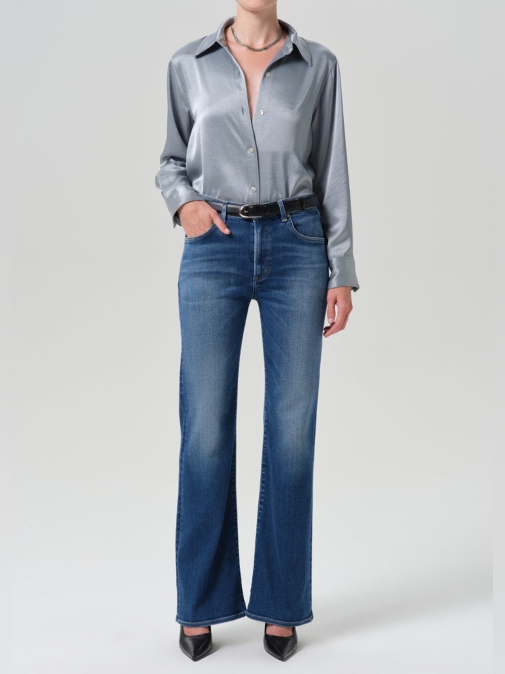 Citizens of Humanity Augusta Lilah High Rise Bootcut Jeans 27 Modern Minimal